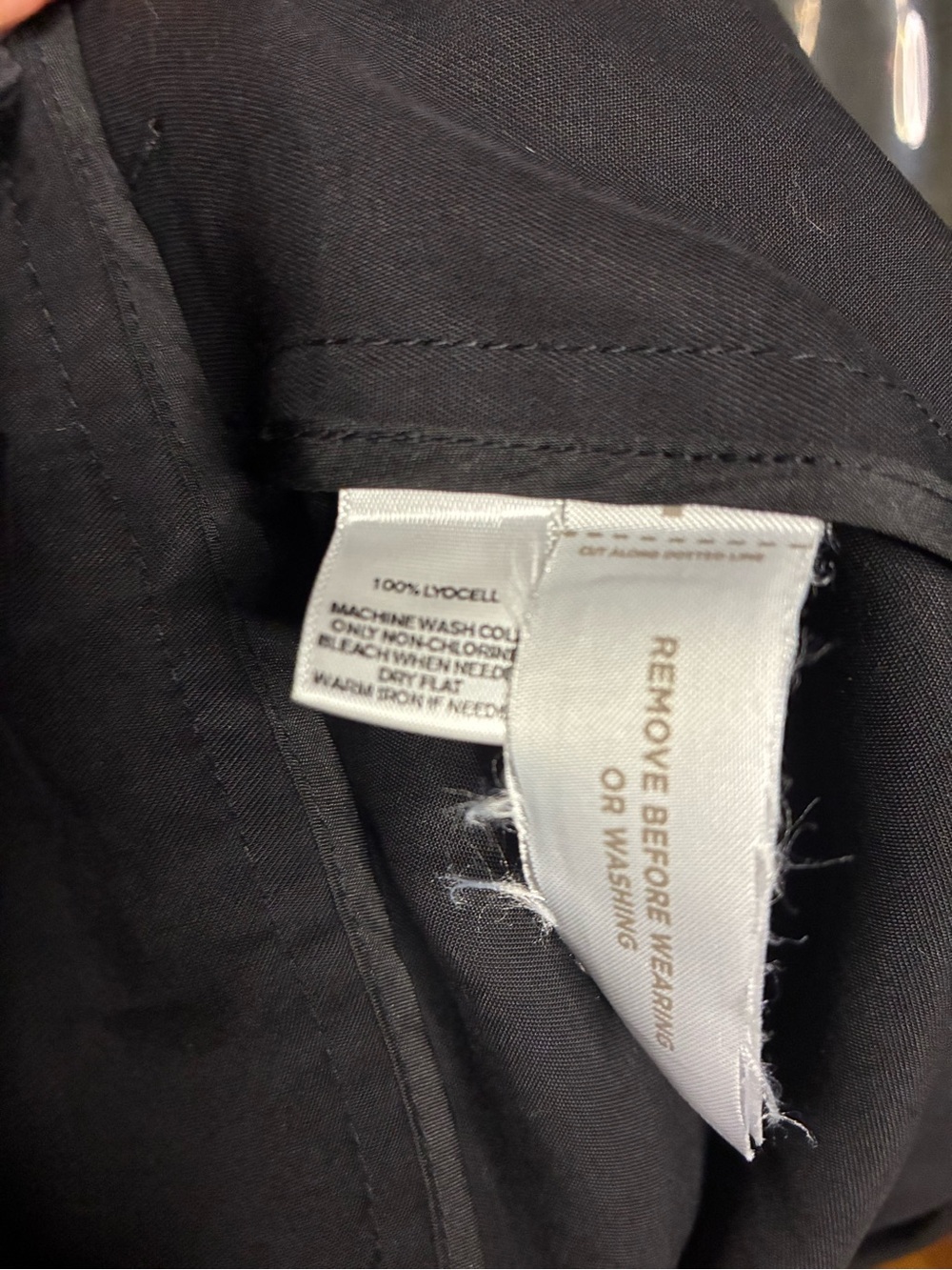 LOFT Black Lightweight Double-Breasted Jacket with Gold Buttons - Picture 6 of 8